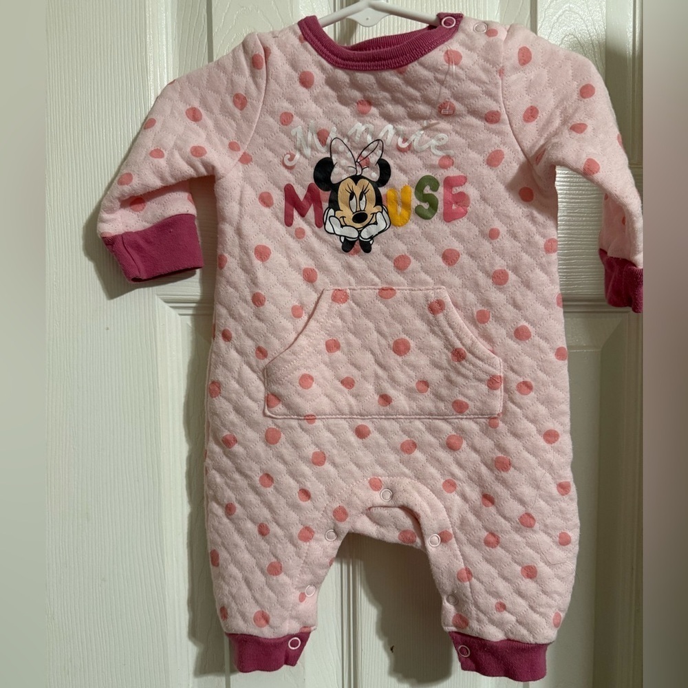 Disney Baby Quilted Minnie Mouse Romper